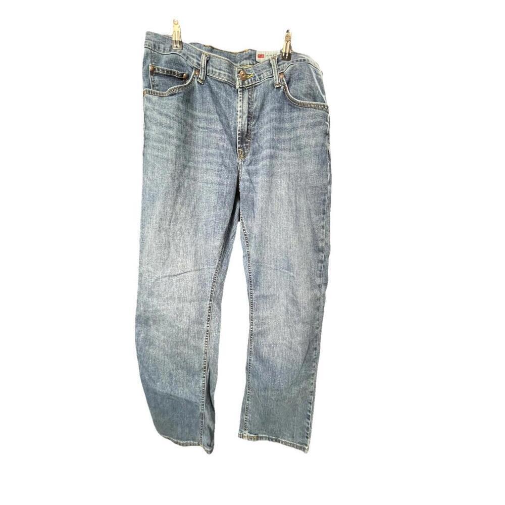 Wrangler Jeans Men's 34x30 Relaxed Boot Blue Denim Bootcut